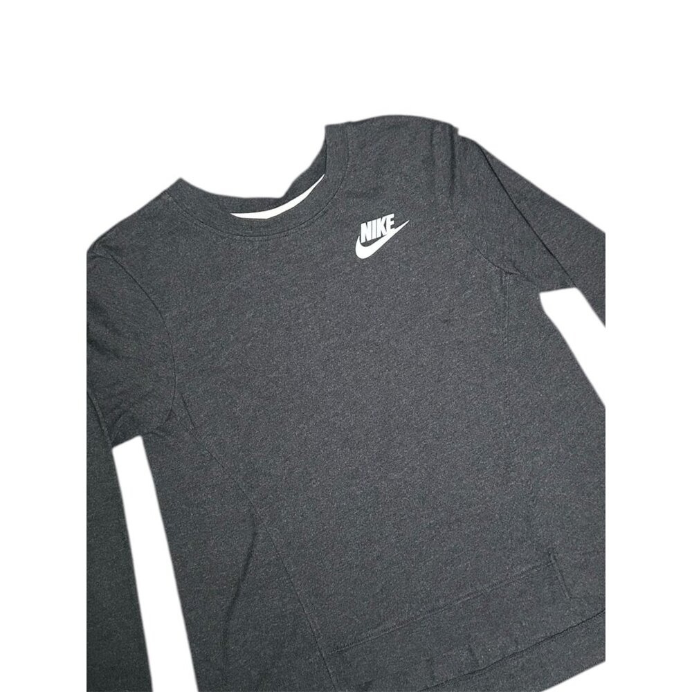 Nike Crew Pullover Womens Adult Small Dark Grey Crew Athletic Casual Sweatshirt